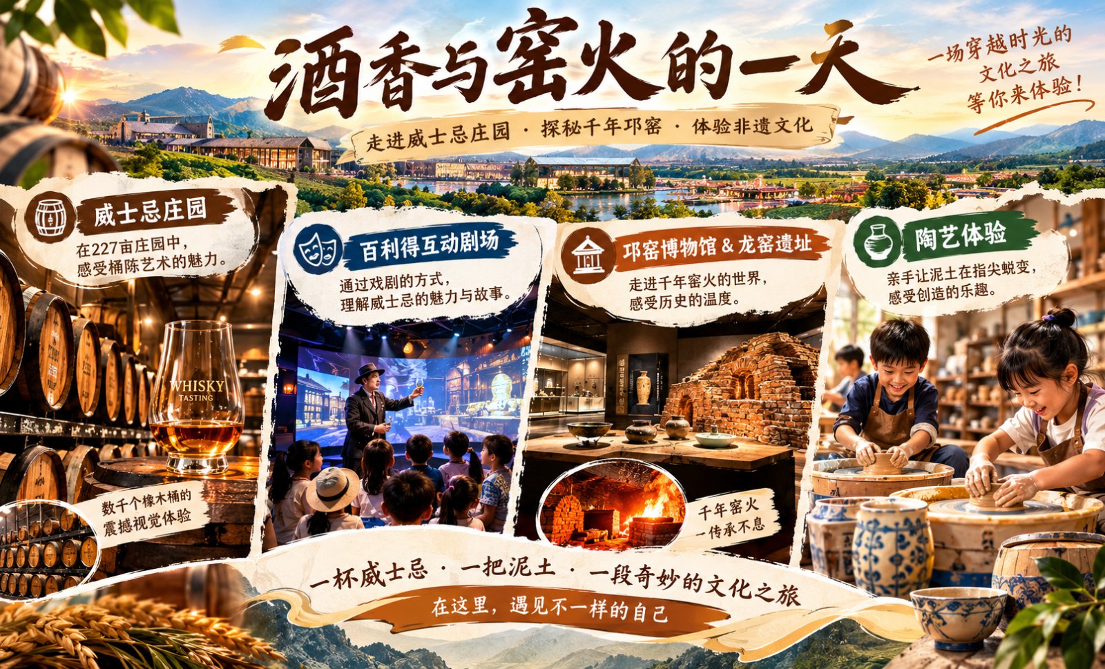 酒香千年·窑火传承  崃州威士忌×邛窑陶艺1日营主图